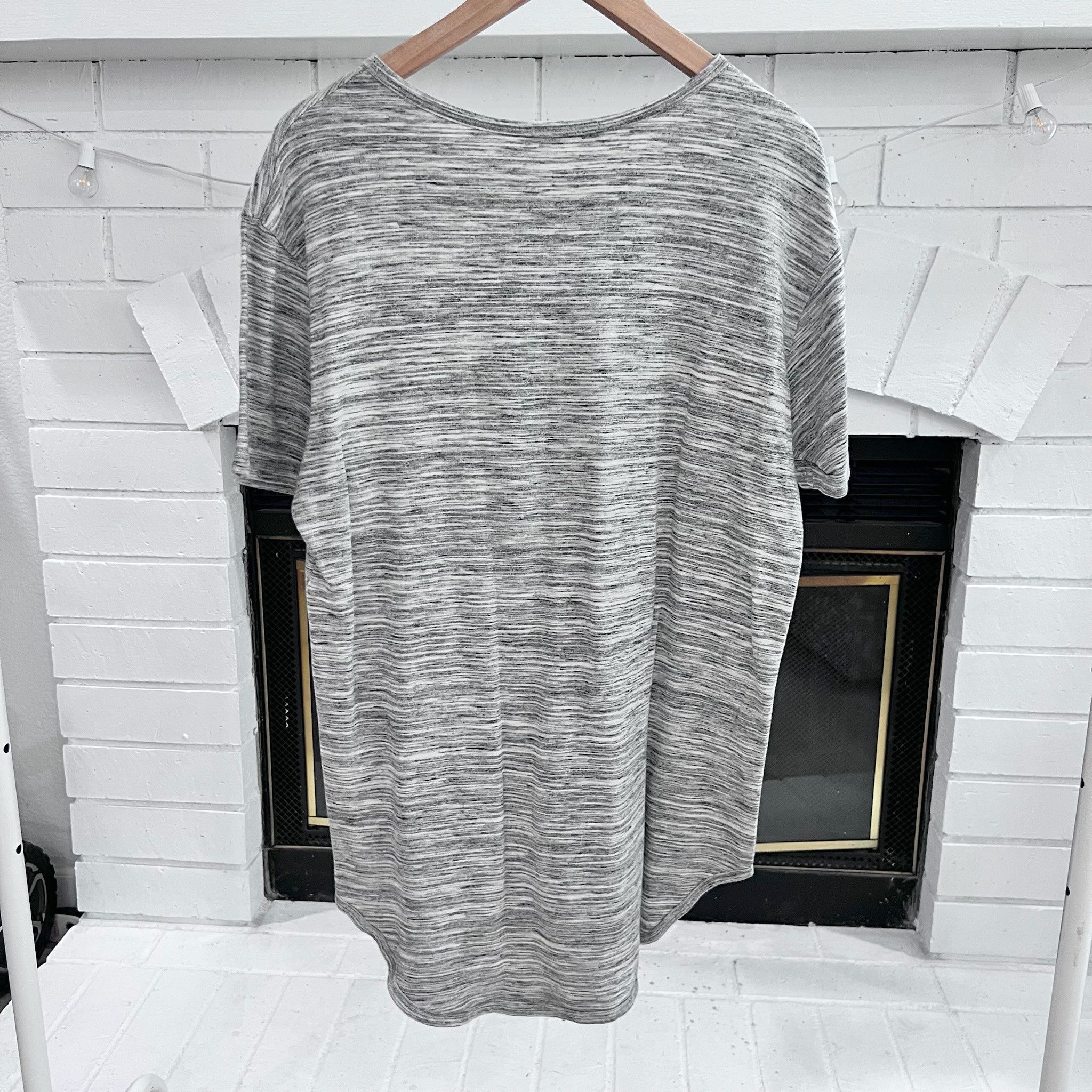 EPTM. EPTM USA Grey Elongated Short Sleeve Cotton Tshirt Size US L / EU 52-54 / 3 - 2 Thumbnail