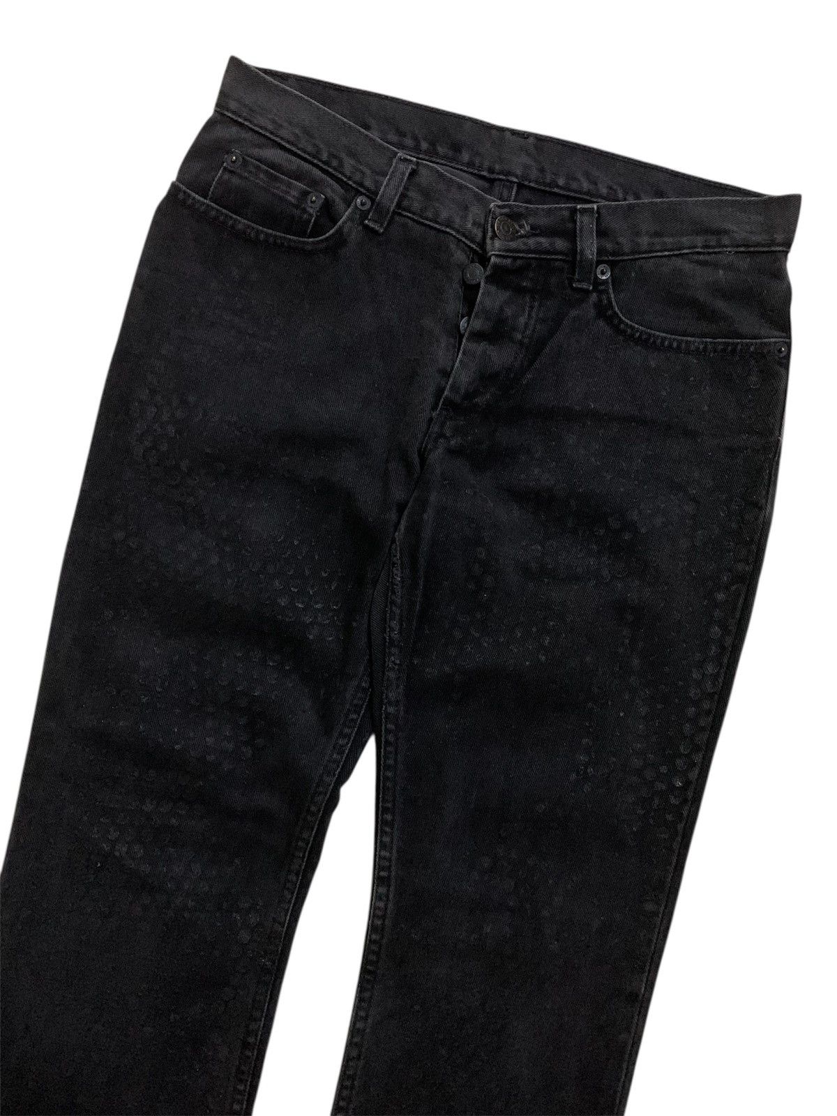 Helmut Lang 💥Vintage Helmut Lang Rubber Tire Print Denim Size US 30 / EU 46 - 3 Thumbnail
