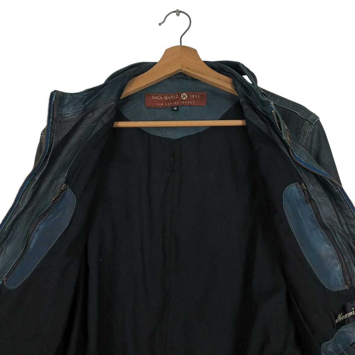 Japanese Brand 🔥IF SIX WAS NINE DESIGN LEATHER BIKER JACKET SAGA IBANEZ Size US S / EU 44-46 / 1 - 14 Thumbnail