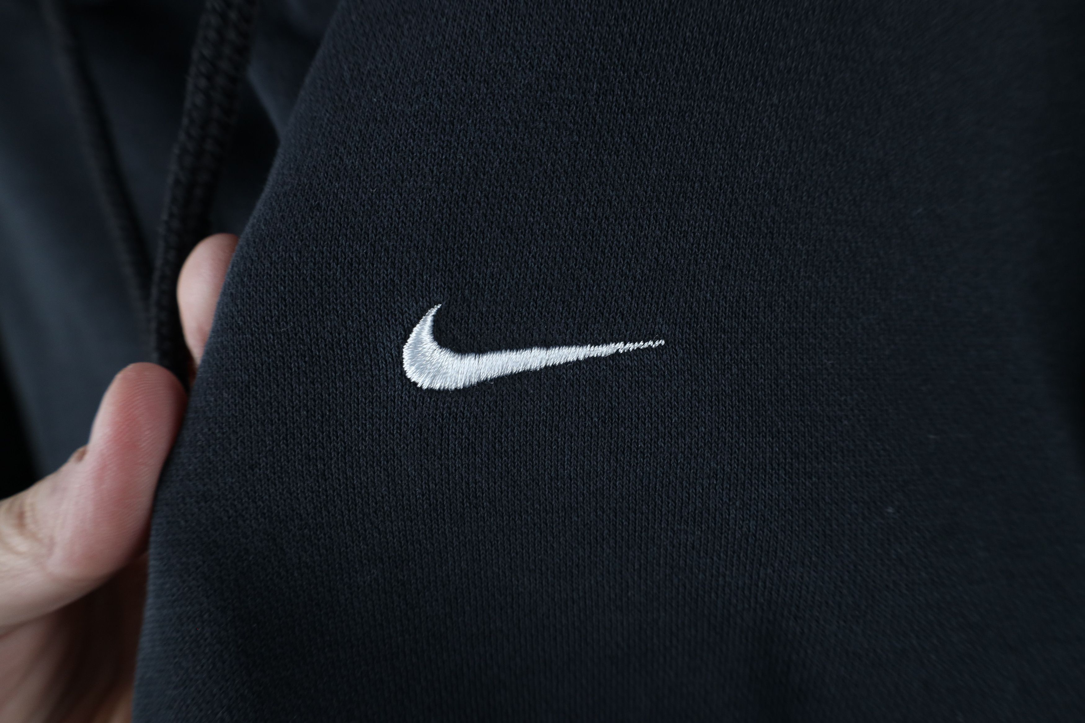 Nike × Vintage Vintage Nike Scott Mini Swoosh Hoodie Sweatshirt Black Size US XL / EU 56 / 4 - 4 Thumbnail