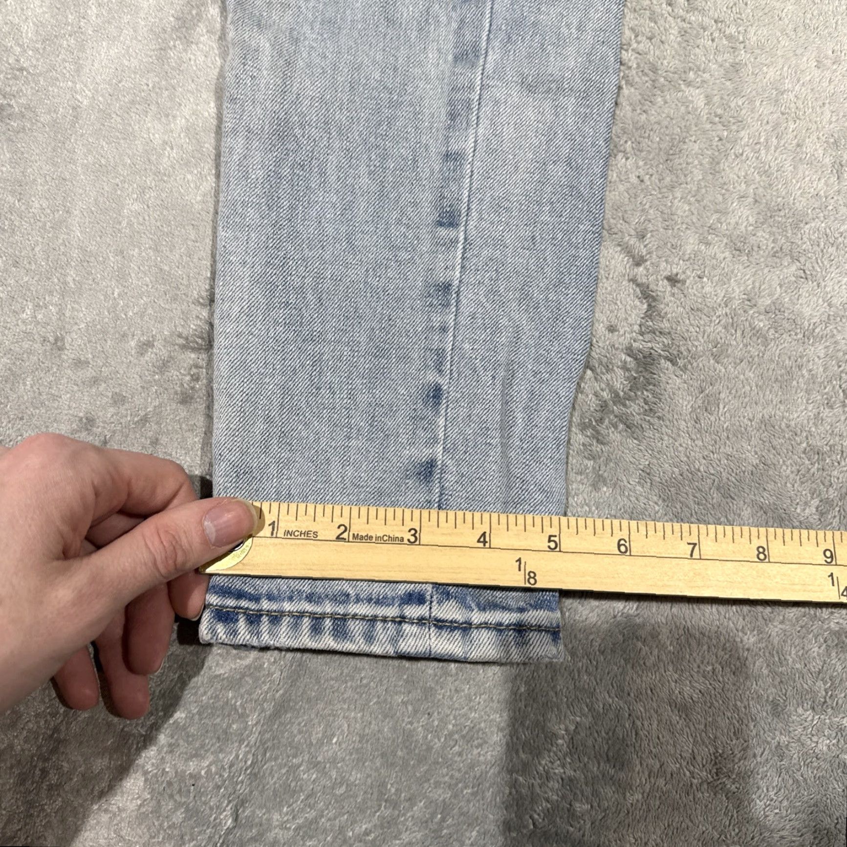 Fear of God Fear of God Jeans Mens 29 Fourth Collection 2015-2016 Distressed Denim Zip Ankle Blue Cotton Denim 90s Regular Skinny Inseam 32 Men Size US 29 - 7 Thumbnail