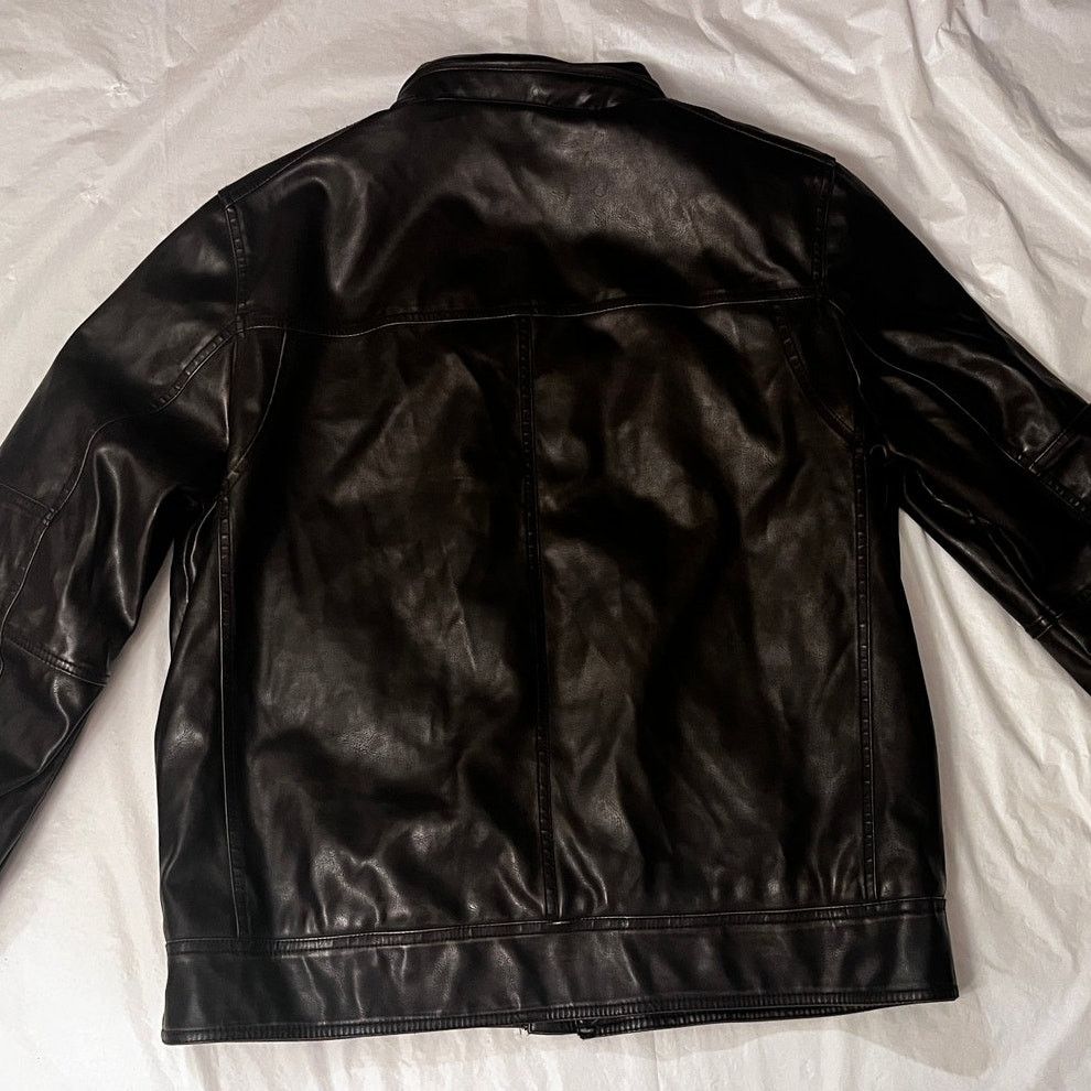 Levi's Levi's Faux Leather Sherpa Military Bomber Jacket W/ Hood Size US M / EU 48-50 / 2 - 2 Thumbnail