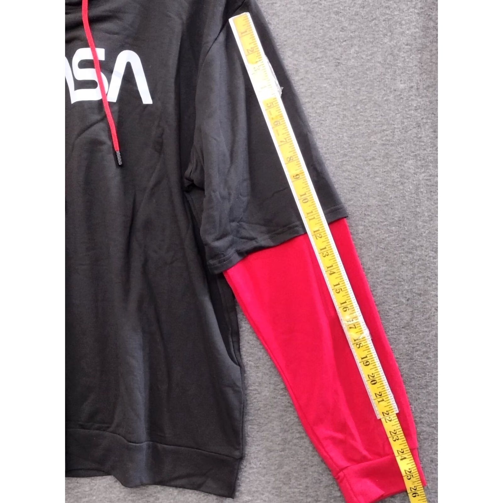 NASA NASA Unbranded Logo Hoodie Sweatshirt Shirt Men XL Black Red Logo Retro Size US XL / EU 56 / 4 - 5 Thumbnail