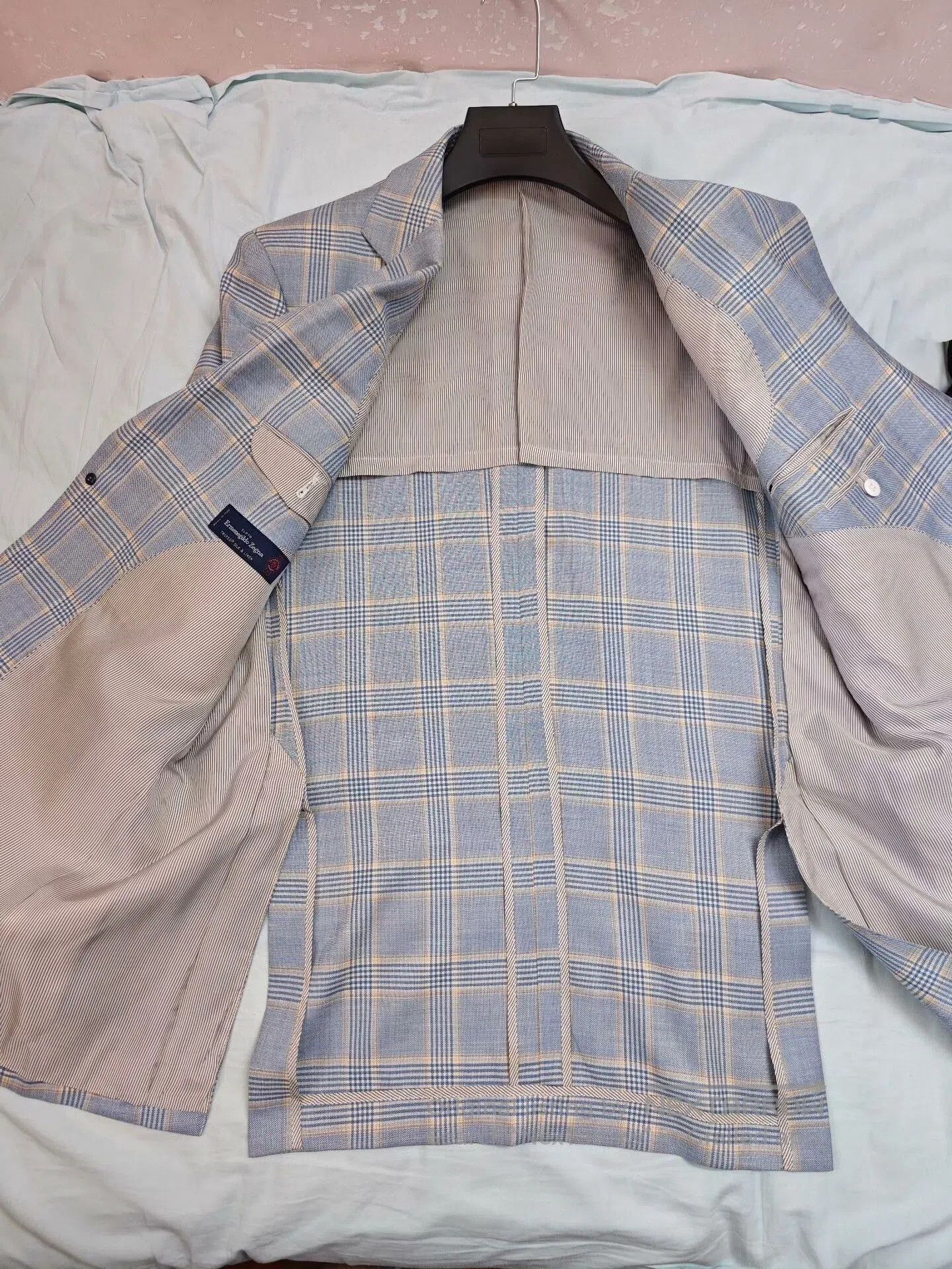Ermenegildo Zegna Custom Zegna Trofeo Plaid Suit Jacket. Size US XL / EU 56 / 4 - 8 Thumbnail