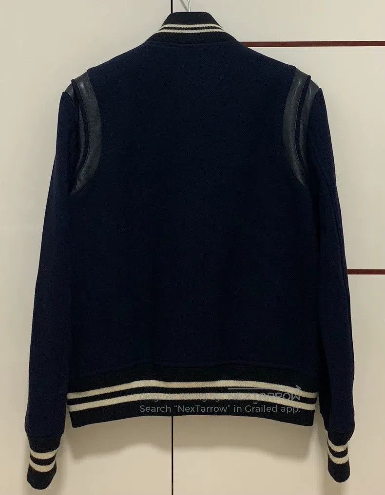 Saint Laurent Paris Saint Laurent Paris First-year deep blue wool and leather Size US M / EU 48-50 / 2 - 2 Thumbnail