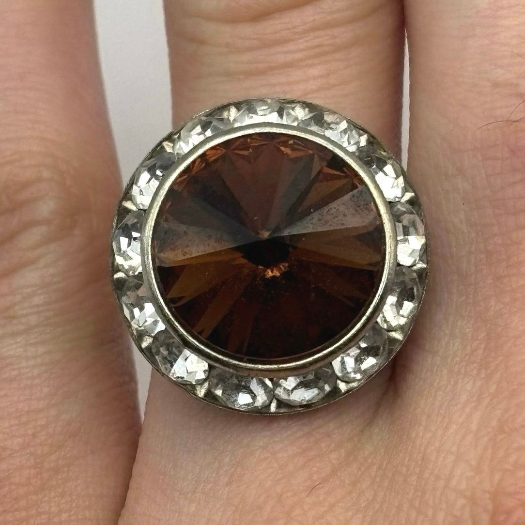 Other Silver & Brown Eye Ring Size ONE SIZE - 1 Thumbnail