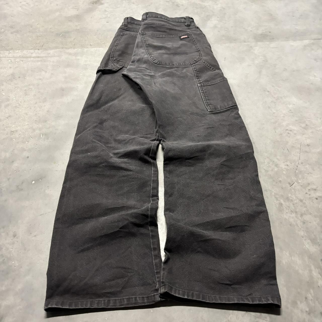 Dickies × Vintage Crazy Vintage Y2K/20000s Faded Black Dickies Skater Workwear Carpenter Pants! Size US 33 - 4 Thumbnail