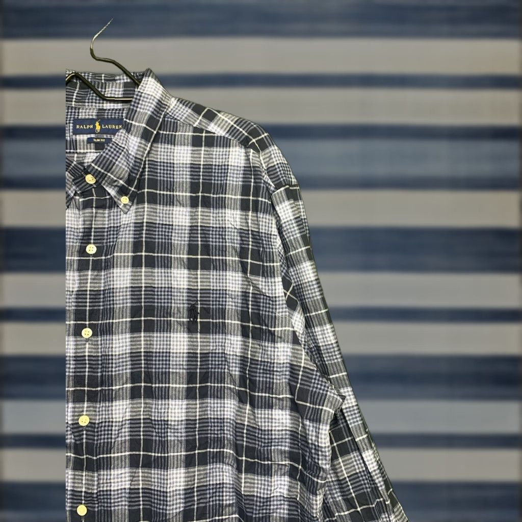 Polo Ralph Lauren Polo Ralph Lauren Button-Up Shirt Mens 2XL Plaid Long Sleeve Slim Fit Blue Polo Ralph Lauren Button-Up Shirt Mens 2XL Plaid Long Sleeve Slim Fit Blue Size US XXL / EU 58 / 5 - 1 Thumbnail