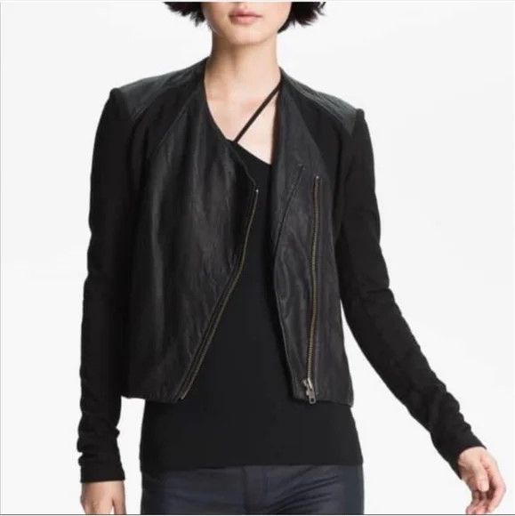 Helmut Lang Helmut Lang Side Zip Lamb Leather Black Motorcycle Jacket Size L / US 10 / IT 46 - 8 Thumbnail