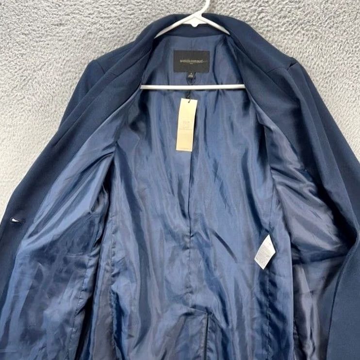 Banana Republic VINTAGE? NO. Banana Republic Blazer Womens 4 Navy Blue Coat Office NEW Size S / US 4 / IT 40 - 3 Thumbnail