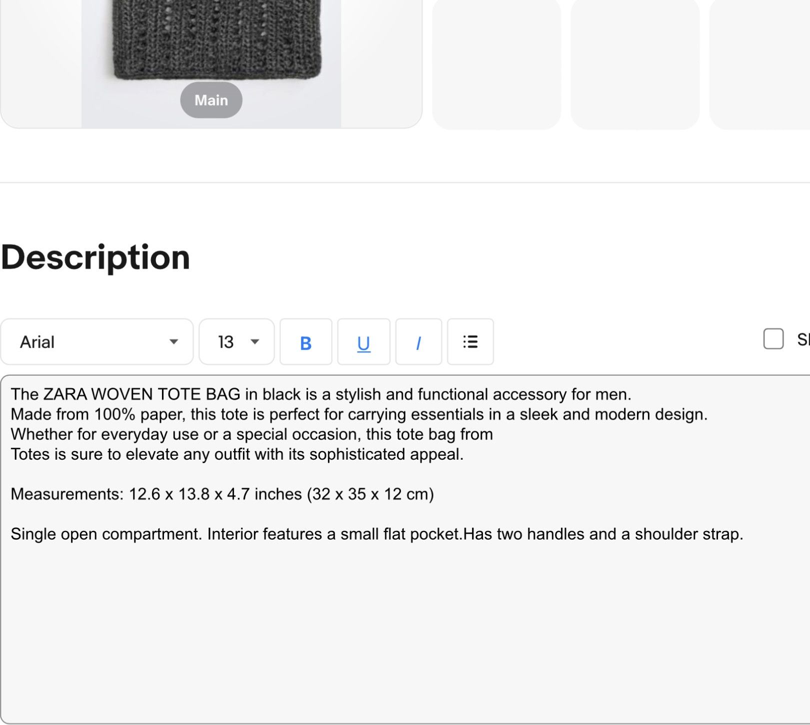 Zara Zara woven tote crossbody bag BNWT Size ONE SIZE - 3 Thumbnail