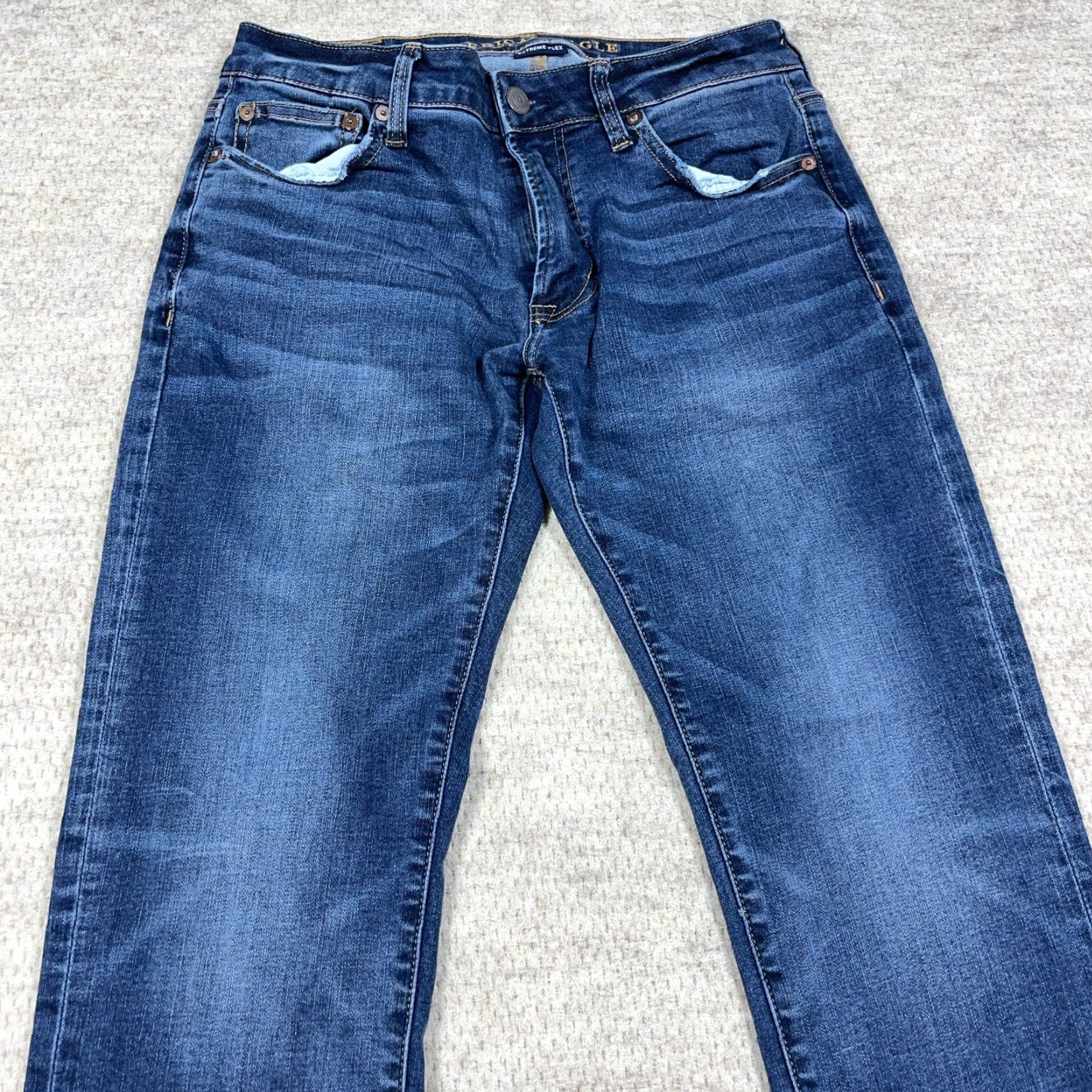 American Eagle Outfitters American Eagle Outfitters Jeans Men 30x30 Slim Fit Straight Leg Dark Wash Flex Whiskered B9 Size US 30 / EU 46 - 3 Thumbnail