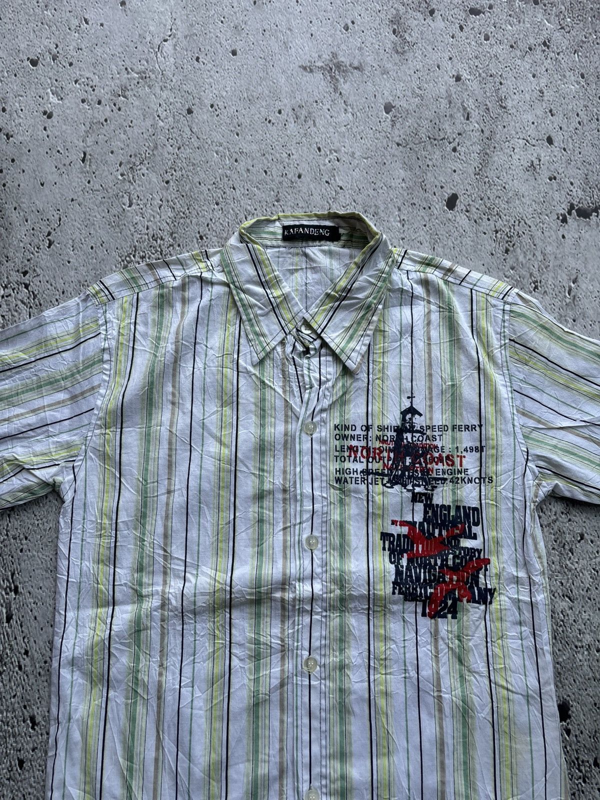Hysteric Glamour Y2k Kafandeng Stripe Punk Style Shirt Size US M / EU 48-50 / 2 - 4 Thumbnail