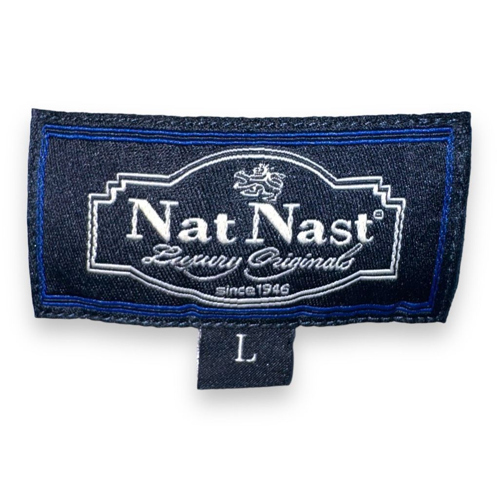 Nat Nast Rare Nat Nast South Pacific Blue Silk Camp Collar Silk Butto Size US L / EU 52-54 / 3 - 2 Thumbnail