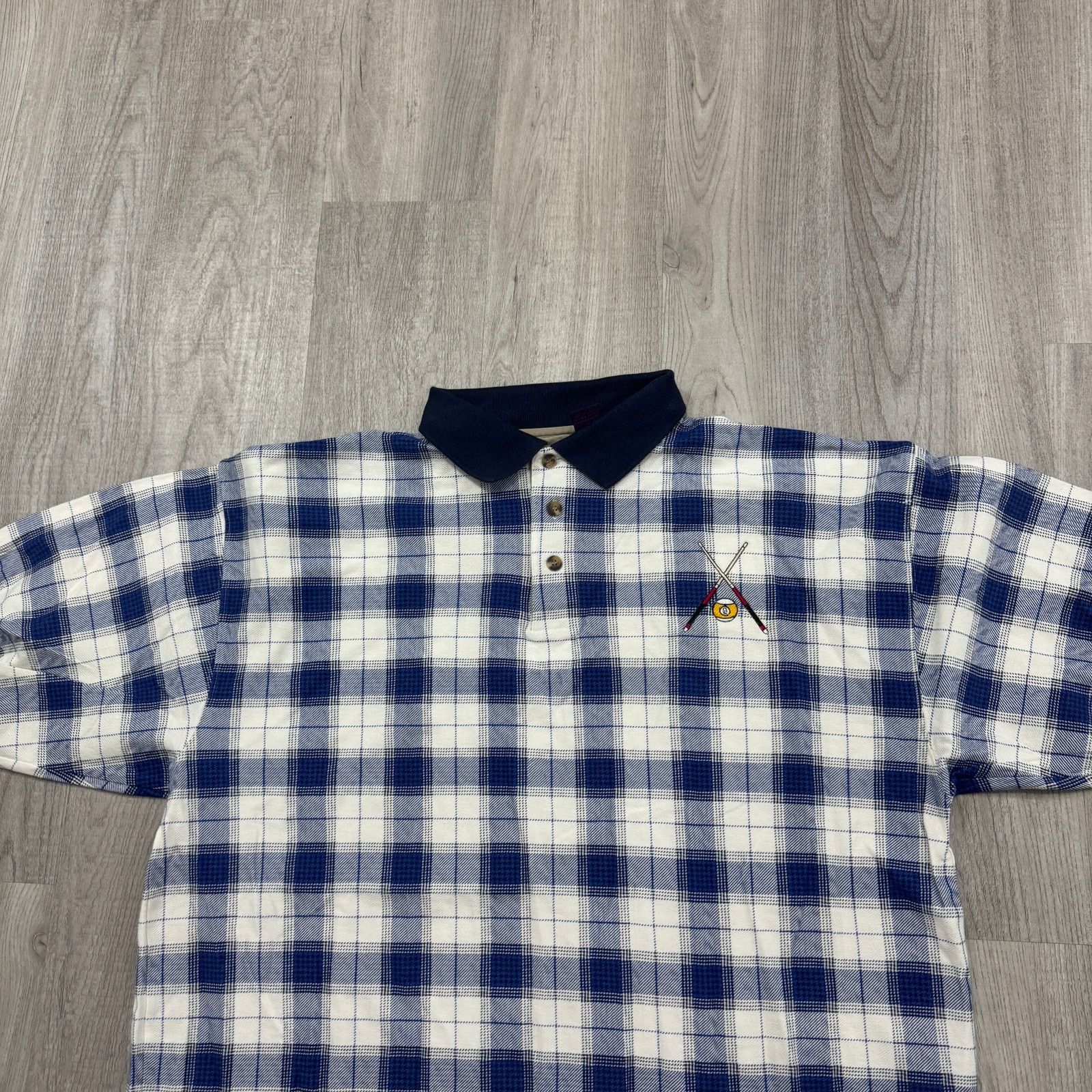 Vintage Vintage Halifax Outfitters Pool Billiards Polo Shirt Large Size US L / EU 52-54 / 3 - 3 Thumbnail