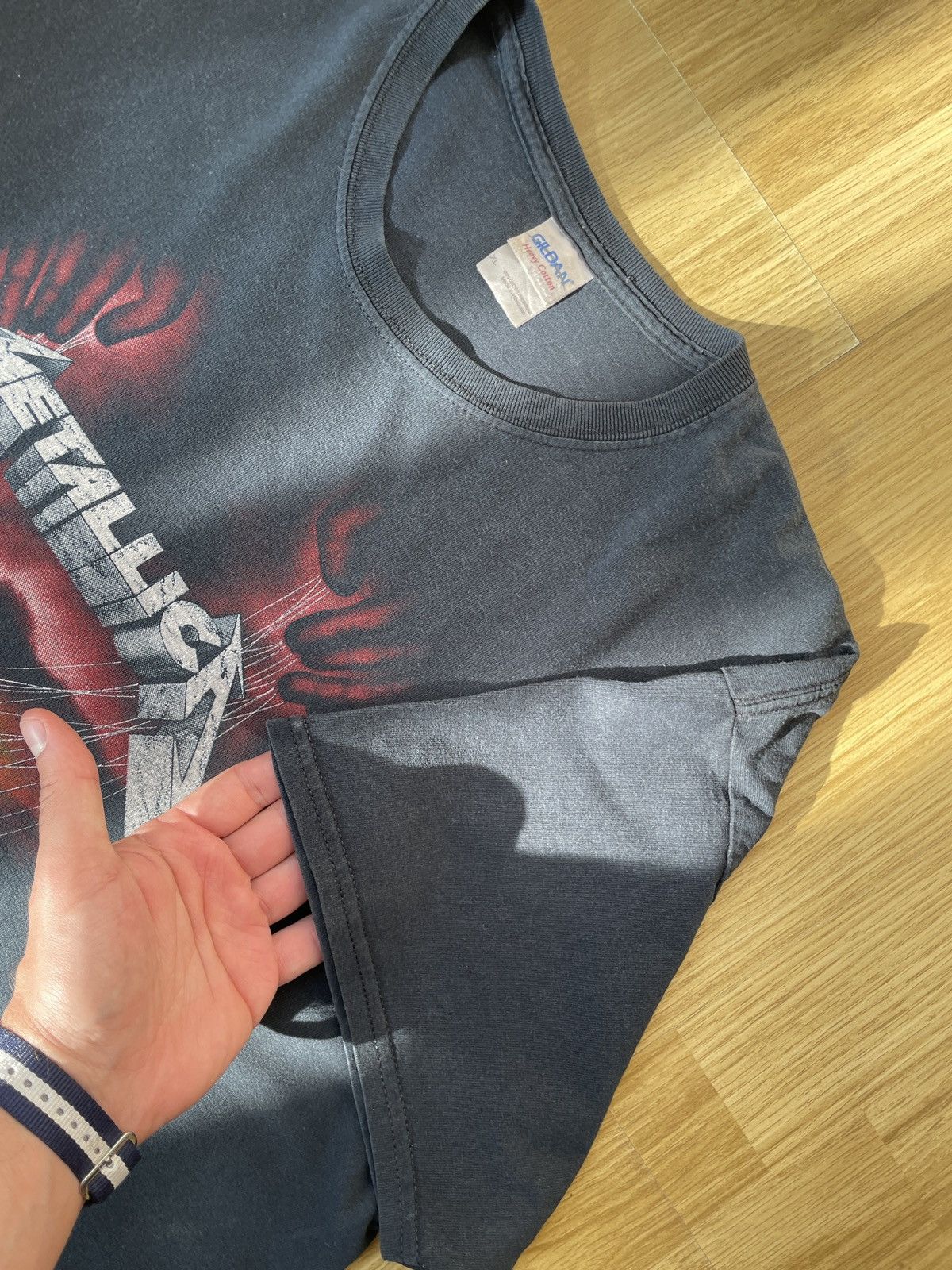 Metallica Vintage Faded Metallica Master of Puppets 2007 T shirt Size US XL / EU 56 / 4 - 15 Thumbnail