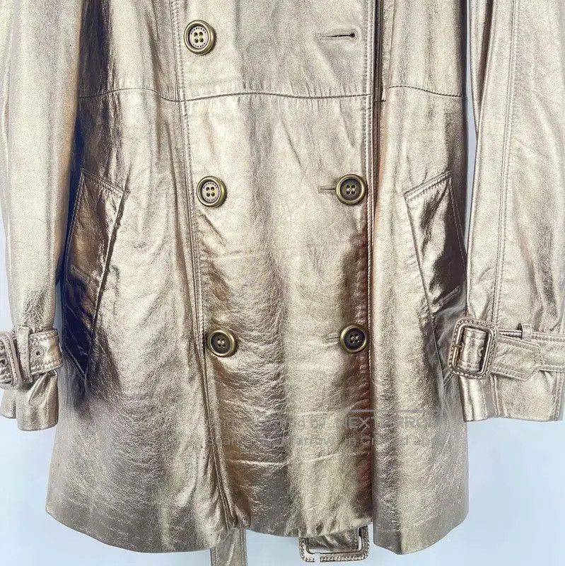 Burberry Burberry Gold Spring Autumn Trench Coat. Size S / US 4 / IT 40 - 4 Thumbnail