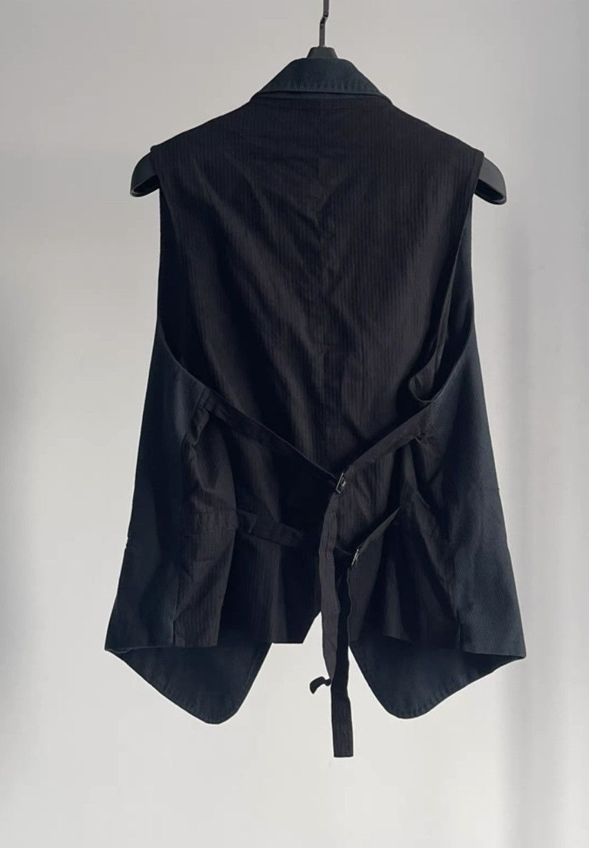 Ann Demeulemeester Ann Demeulemeester｜Double-breasted vest with peaked lapels Size 34S - 3 Thumbnail