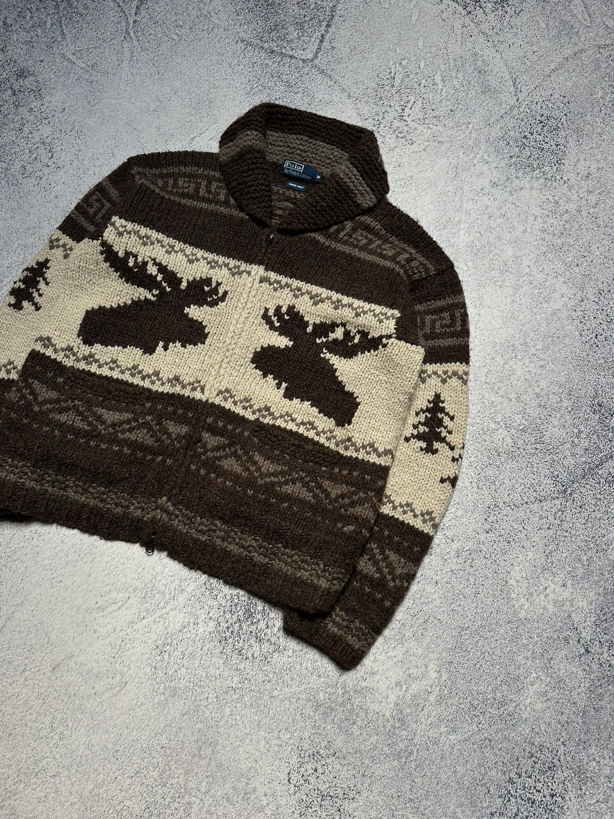 Polo Ralph Lauren Very Rare RRL Polo Ralph Lauren Hand Knit Covichan Sweater Size US M / EU 48-50 / 2 - 5 Thumbnail