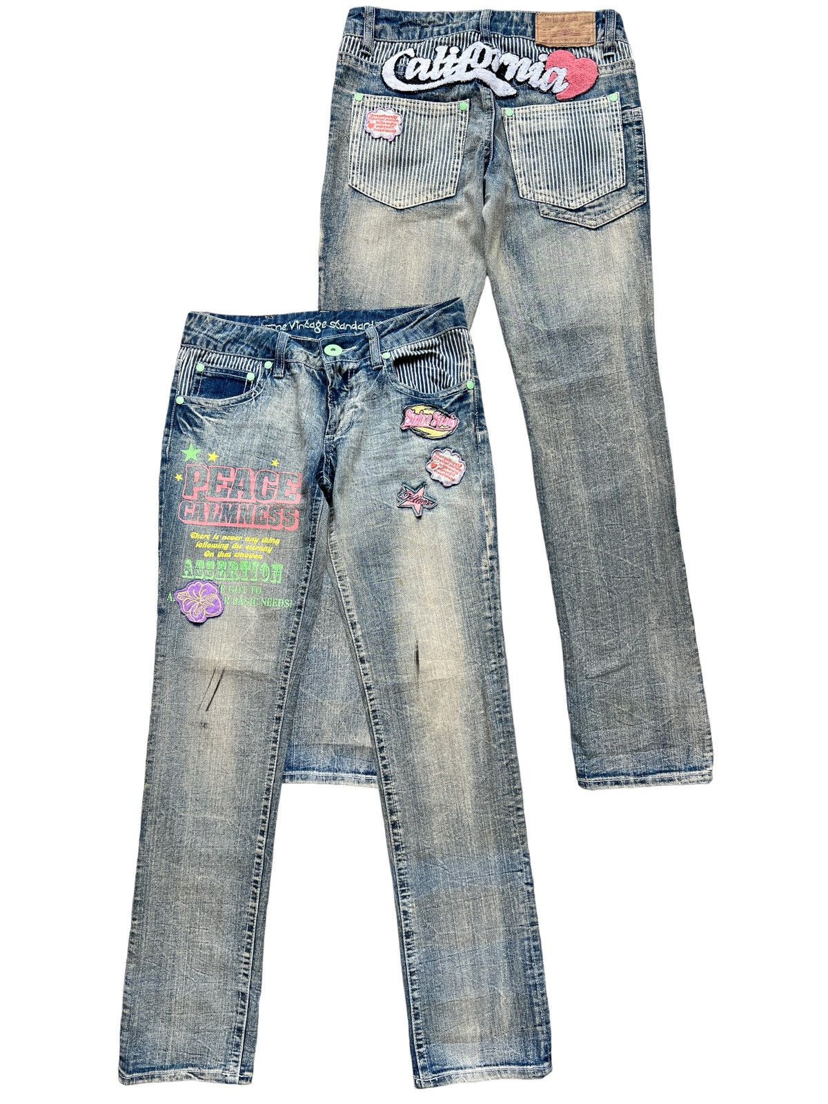 Other Japanese Distressed Patchwork Patches Denim Jeans 31x33 Size US 31 - 1 Thumbnail