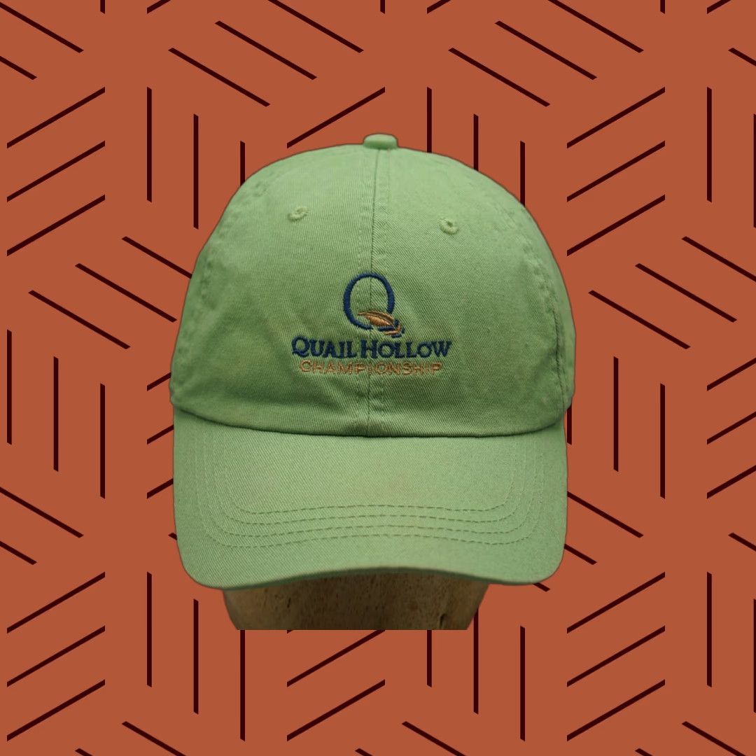 Vintage Quail Hollow Championship Golf Cap Hat AHEAD EXTREME Light Green Adjustable Size ONE SIZE - 1 Thumbnail
