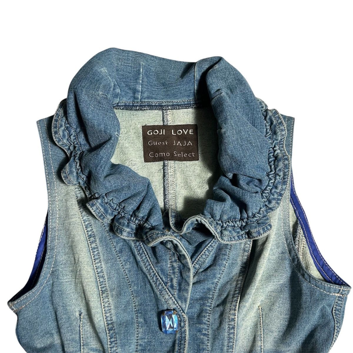 Vintage Vintage Y2K Jeans Vest Size M / US 6-8 / IT 42-44 - 3 Thumbnail
