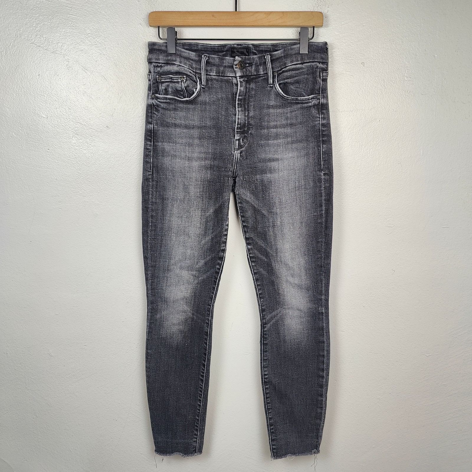 MOTHER Mother The Looker Ankle Fray Jeans Womens 27 Stargazing Size 27" / US 4 / IT 40 - 1 Thumbnail