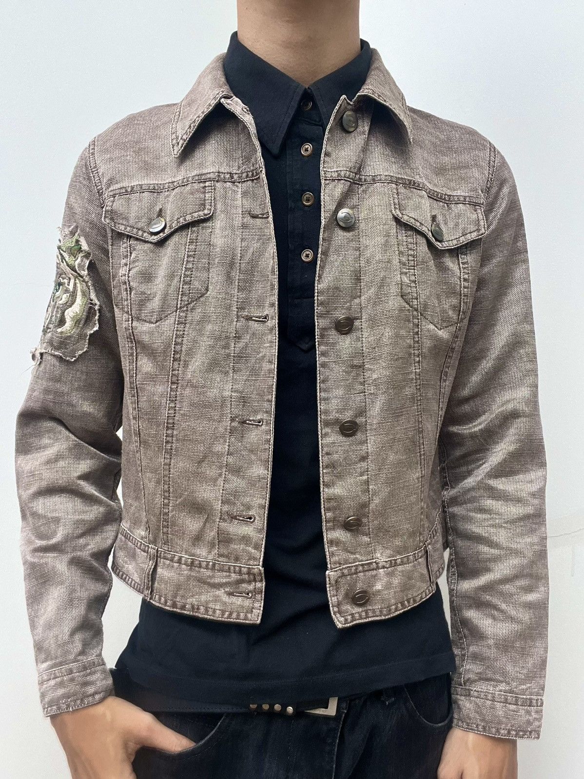 Just Cavalli 1990s Just Cavalli Tiger Embroidered Cropped Jacket Size US S / EU 44-46 / 1 - 2 Thumbnail