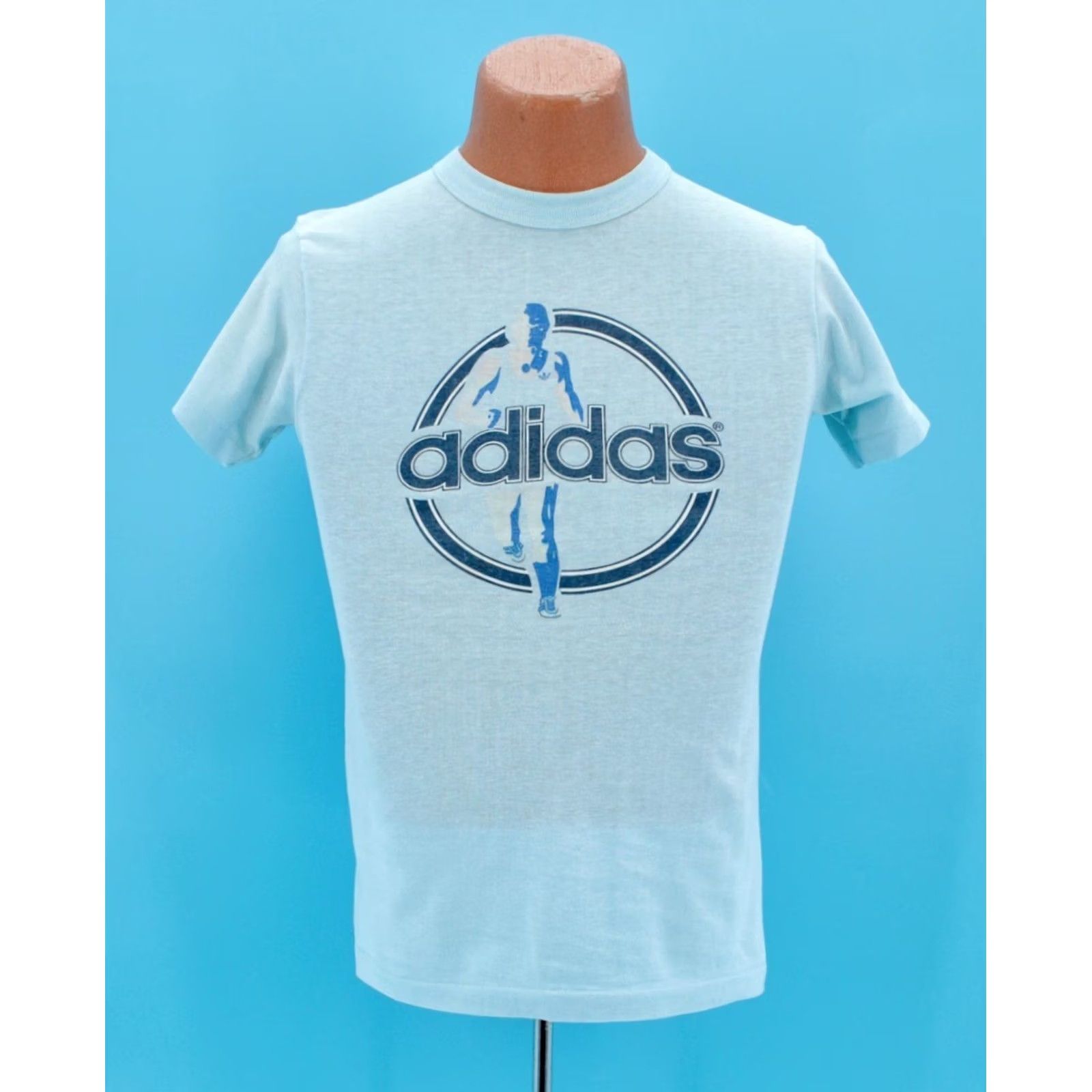 Adidas Adidas T Shirt Adidas Short Sleeve 1980s VTG 80s T-Shirt Light Blue S Men’s Vintage Sportswear/Beach Size US S / EU 44-46 / 1 - 2 Thumbnail