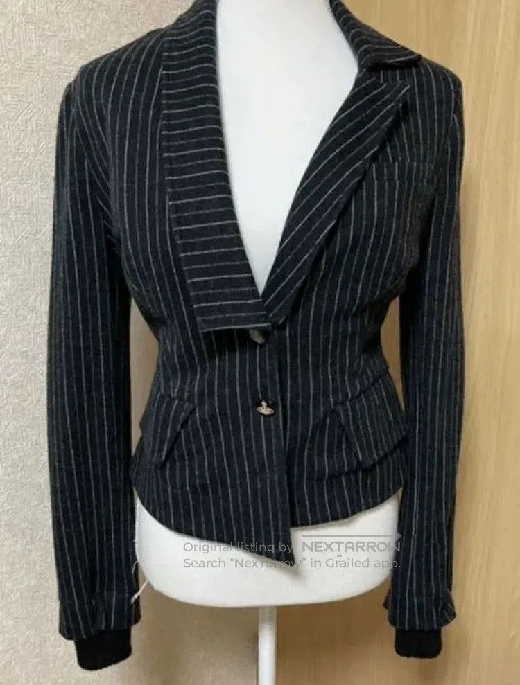 Vivienne Westwood Vivienne Westwood Striped Blazer Jacket . Size US S / EU 44-46 / 1 - 1 Thumbnail