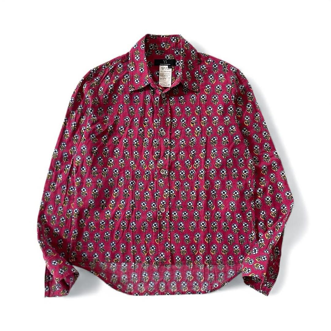 Yohji Yamamoto [Rare Beauty] Y's 90s Floral Pattern Smooth Cotton Shirt Size L / US 10 / IT 46 - 1 Thumbnail