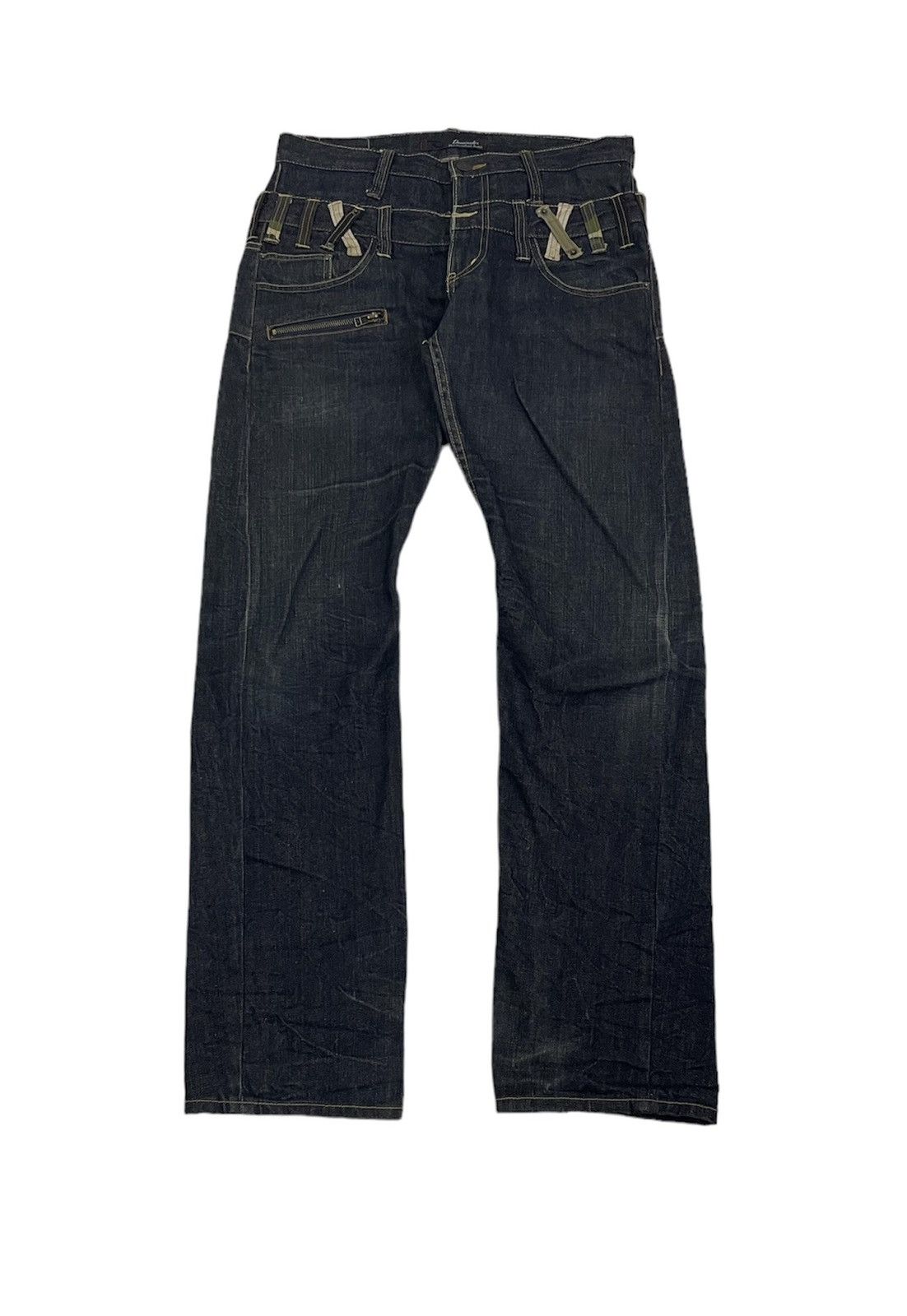 PPFM Dominate Handcrafted Japan Double Waist Jeans Size US 32 / EU 48 - 2 Thumbnail