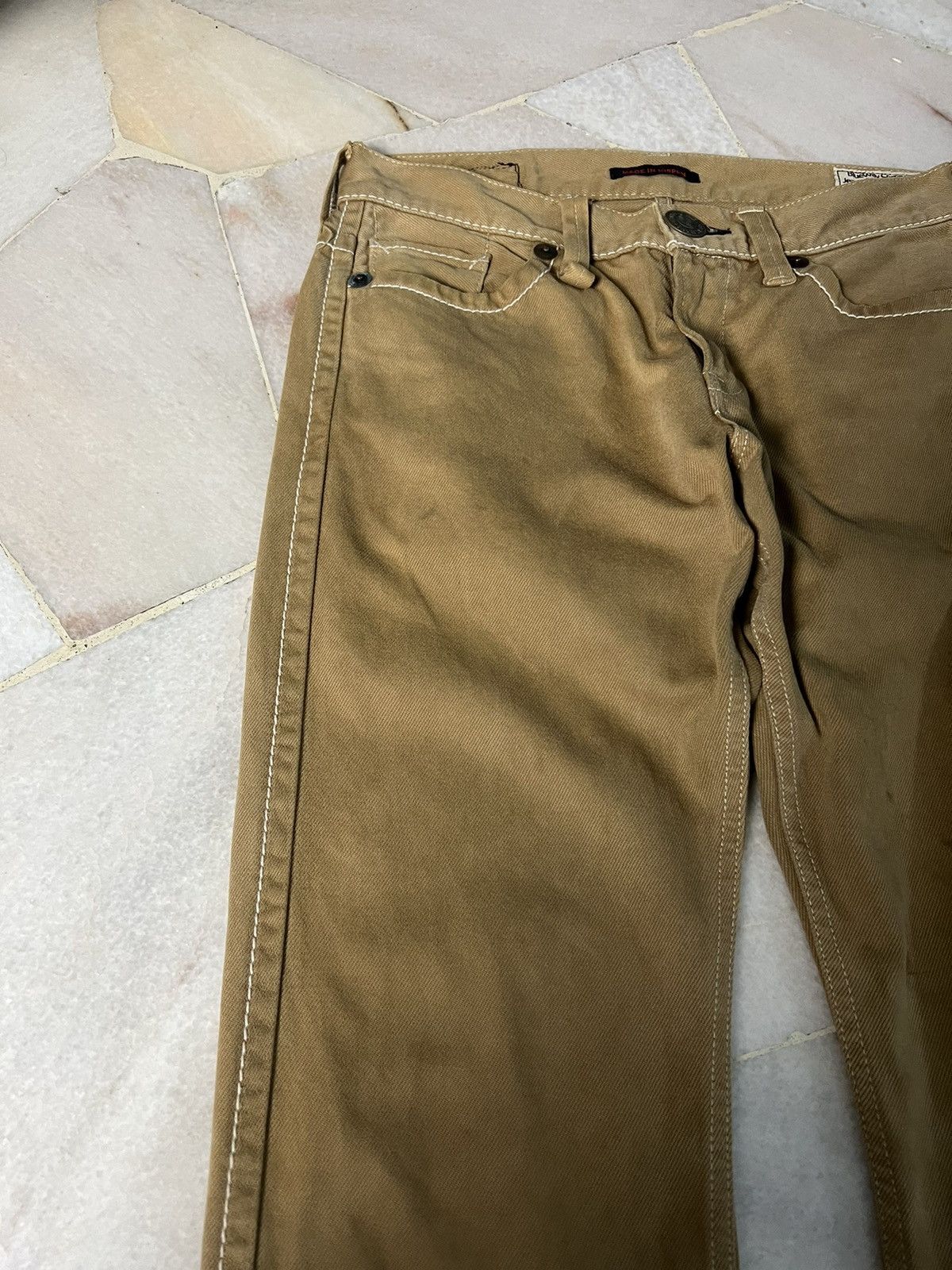 If Six Was Nine × Japanese Brand × Le Grande Bleu (L.G.B.) 💥FLARE💥 VINTAGE BLUE WAY DISTRESSED FLARE JEANS VERY RARE Size US 30 / EU 46 - 5 Thumbnail