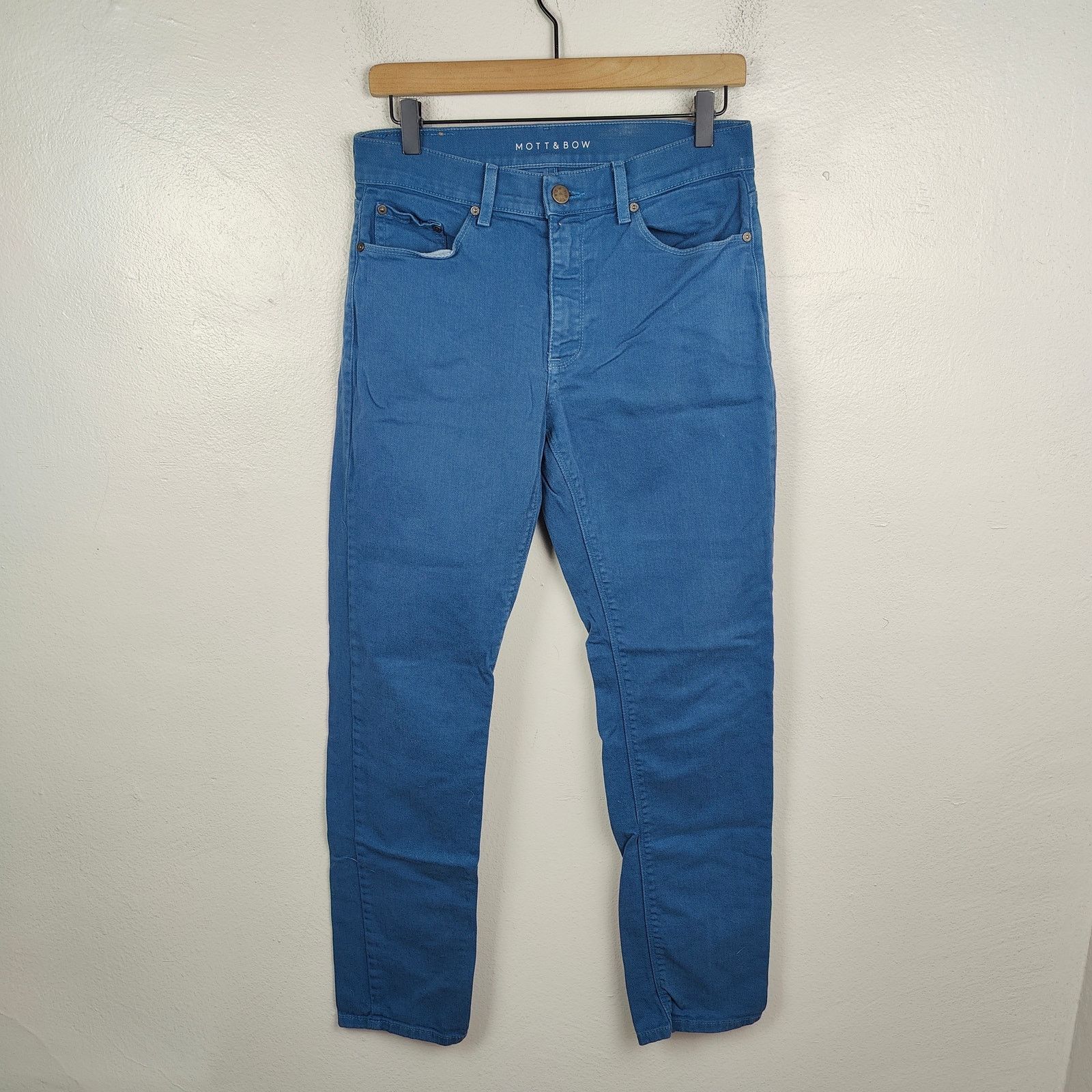Mott & Bow Mott & Bow Slim Jeans Mens 30x30 Blue Chinos Preppy Size US 30 / EU 46 - 1 Thumbnail