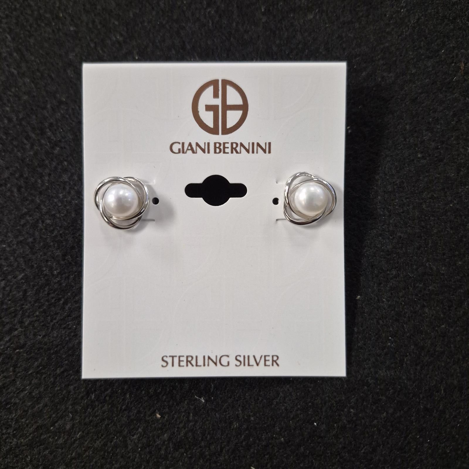 Giani Bernini Giani Bernini Cultured Freshwater Pearl Knot Stud Earrings Size ONE SIZE - 5 Thumbnail