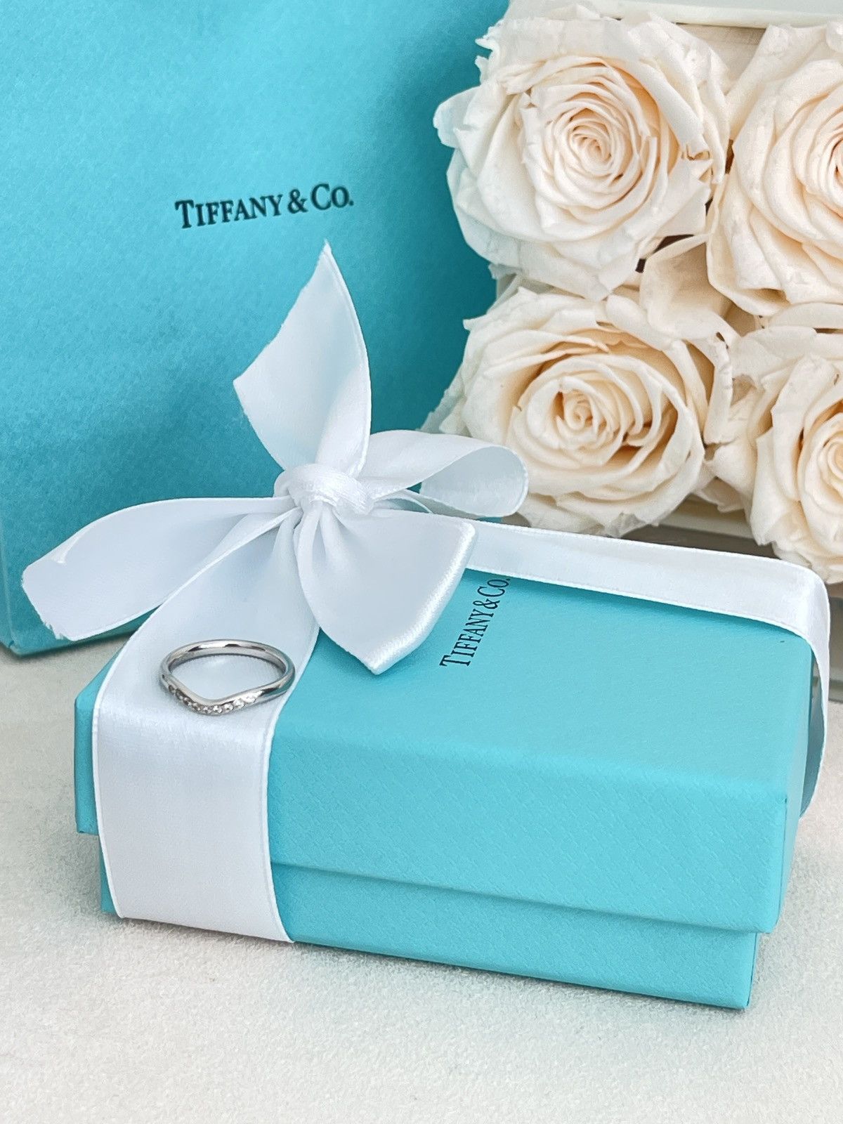 Tiffany & Co. Tiffany & Co. Elsa Peretti Ring Dia Platinum NEW $2,400 Size ONE SIZE - 14 Thumbnail