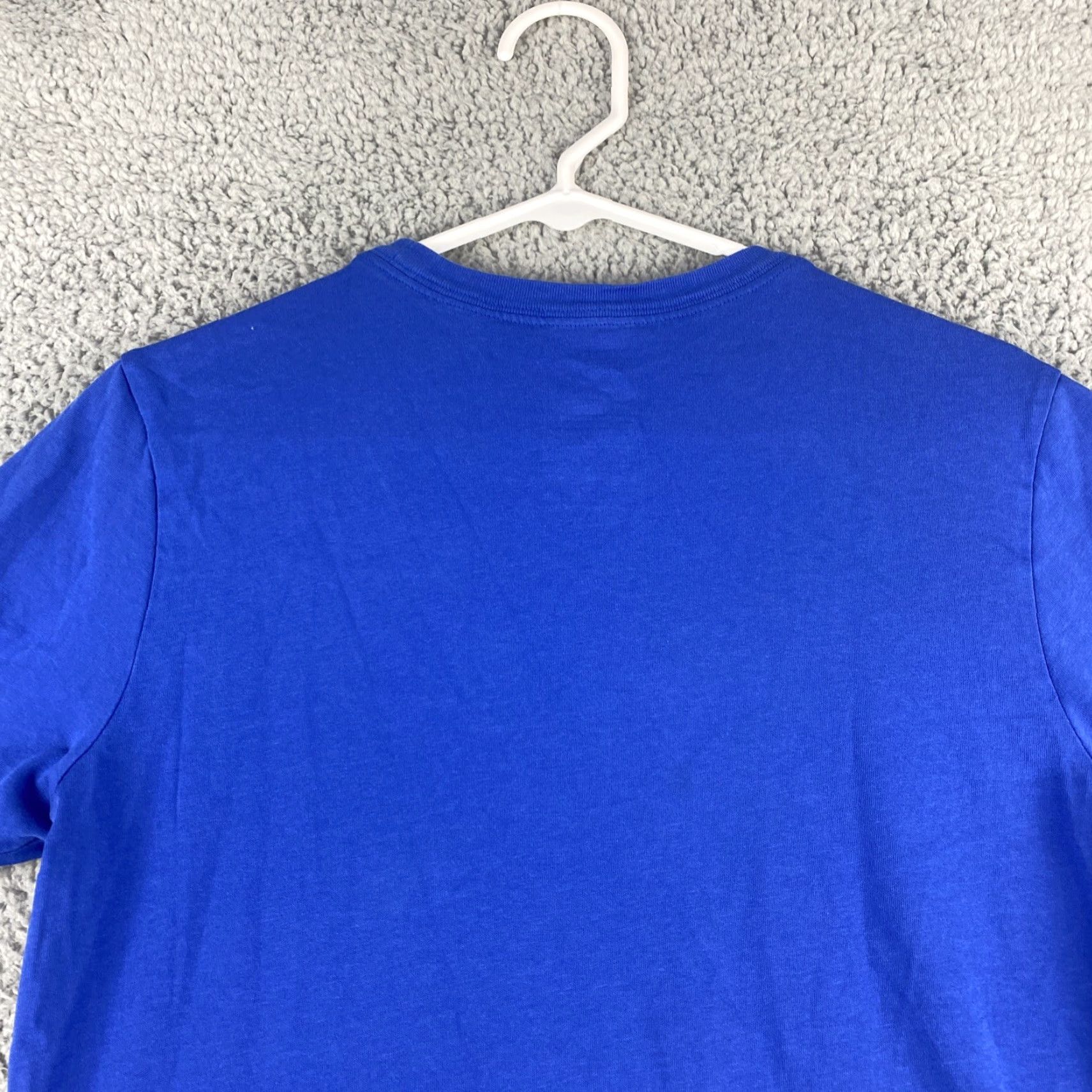 Nike Nike Men's T-Shirt Short Sleeve S Small Blue Swoosh Logo Printed / 38-13 / Regular Cotton Crew Neck / Blue White / Logo / Men Size US S / EU 44-46 / 1 - 8 Thumbnail