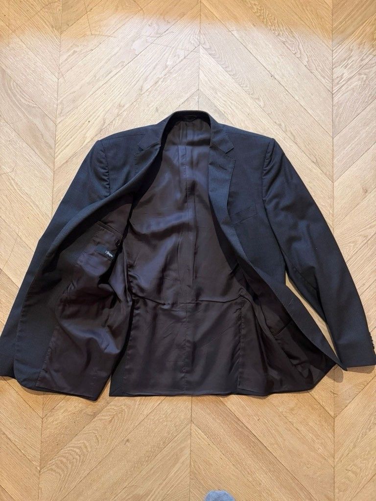 Z Zegna fine checked brown/gray blazer jacket Size 52R - 1 Thumbnail