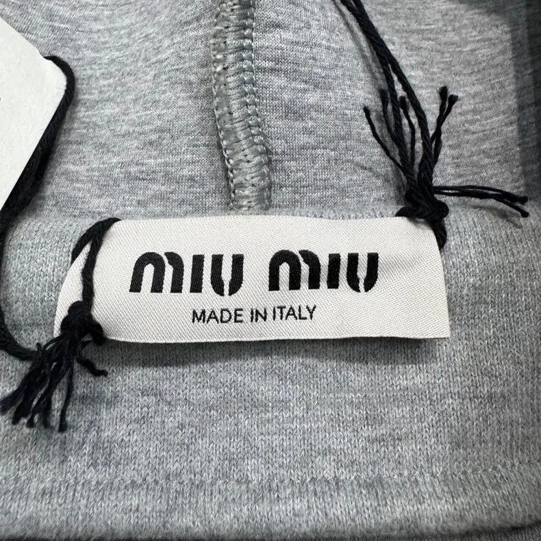 Miu Miu MiuMiu Hooded Sweatshirt in Gray Color. Size US S / EU 44-46 / 1 - 3 Thumbnail