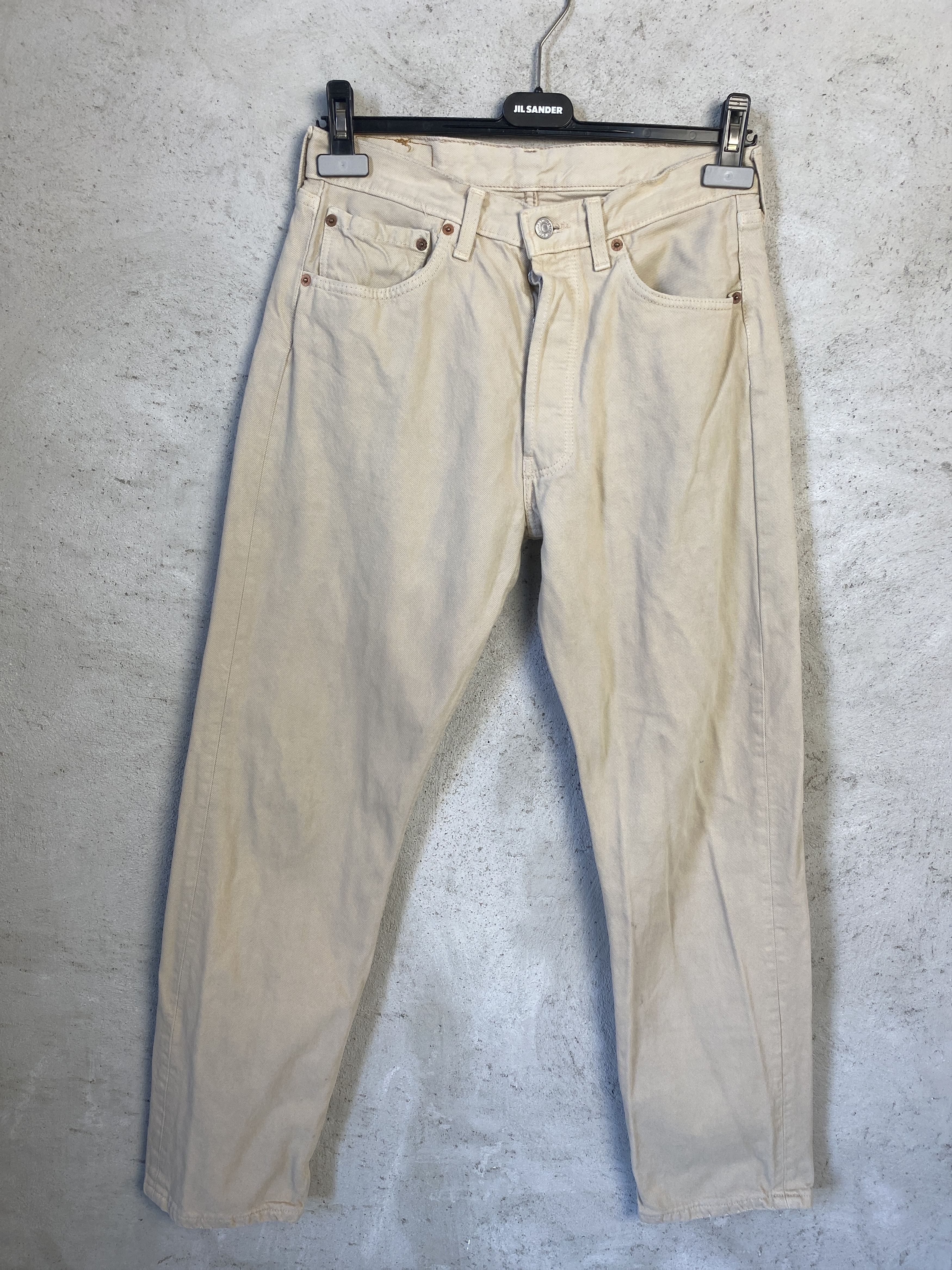 Levi's Levi's 501 beige casual denim jeans pants Size US 32 / EU 48 - 2 Thumbnail