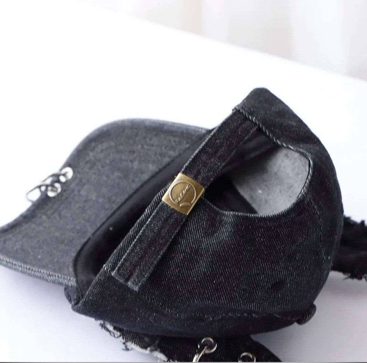 Japanese Brand Graffiti Jeans Rabbit Ear Cowboy Washed Vintage Baseball Cap Size ONE SIZE - 4 Thumbnail