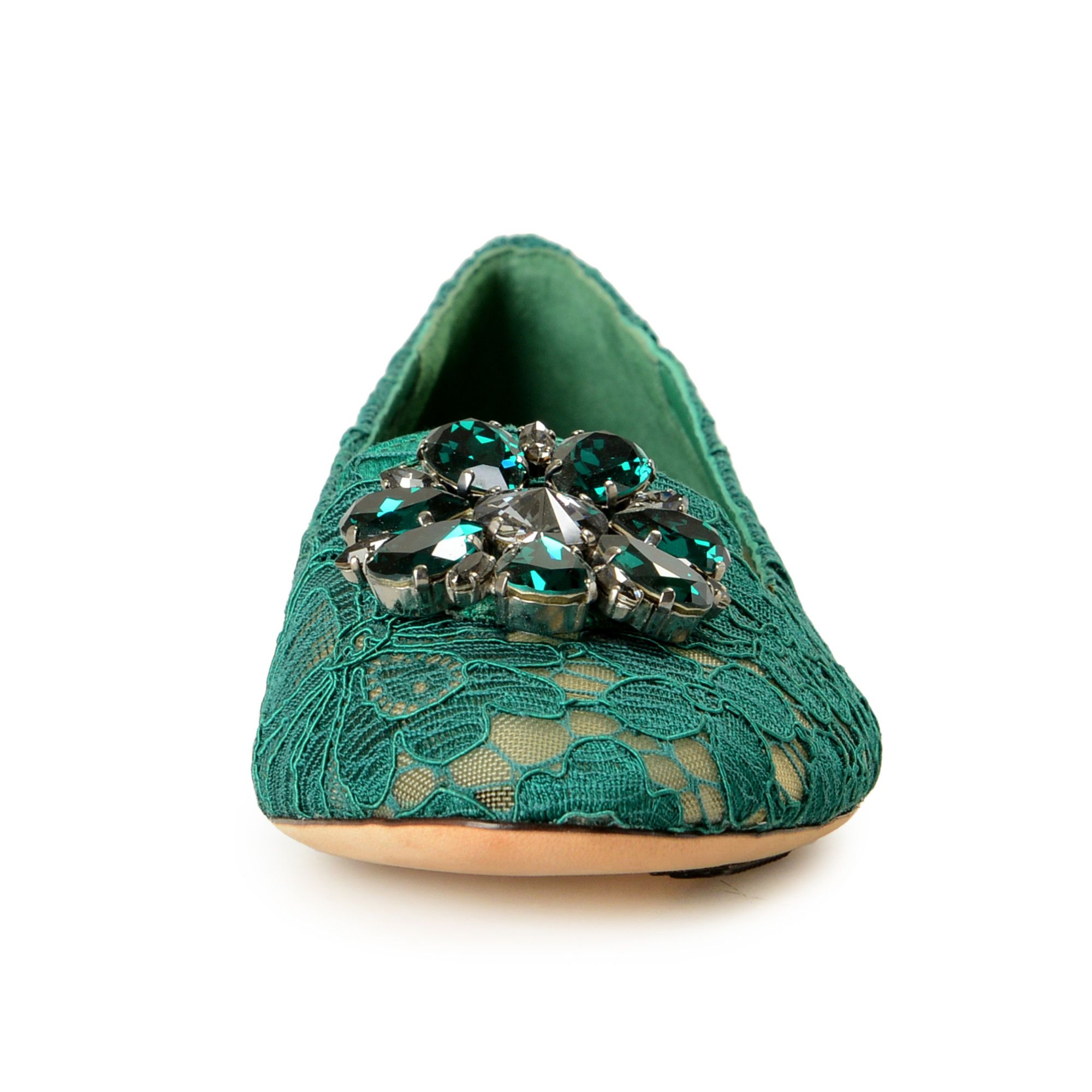 Dolce & Gabbana o1y0925 Loafers in Emerald Green Size US 5 / IT 35 - 2 Thumbnail
