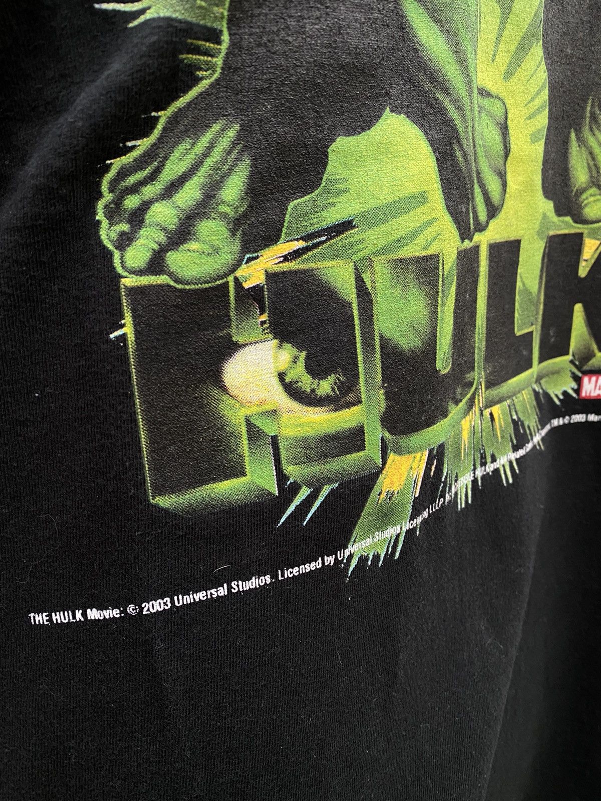 Marvel Comics Last Drop!! Vintage Hulk Movie 2003 Rare Tshirt Size US XL / EU 56 / 4 - 9 Thumbnail