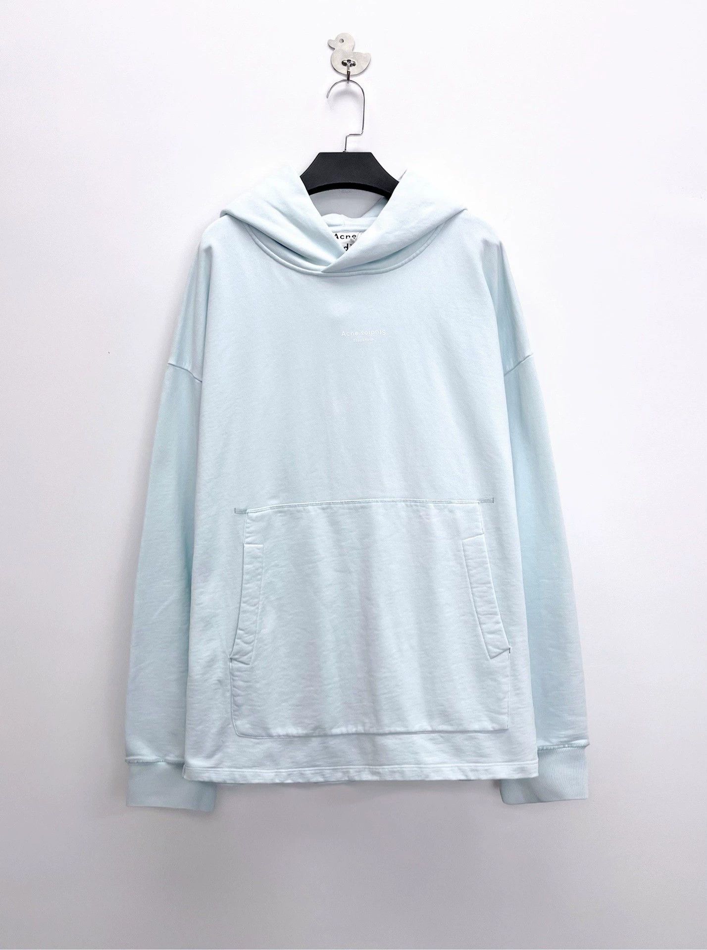Acne Studios acne studios light blue logo sweatshirt Size US S / EU 44-46 / 1 - 1 Thumbnail