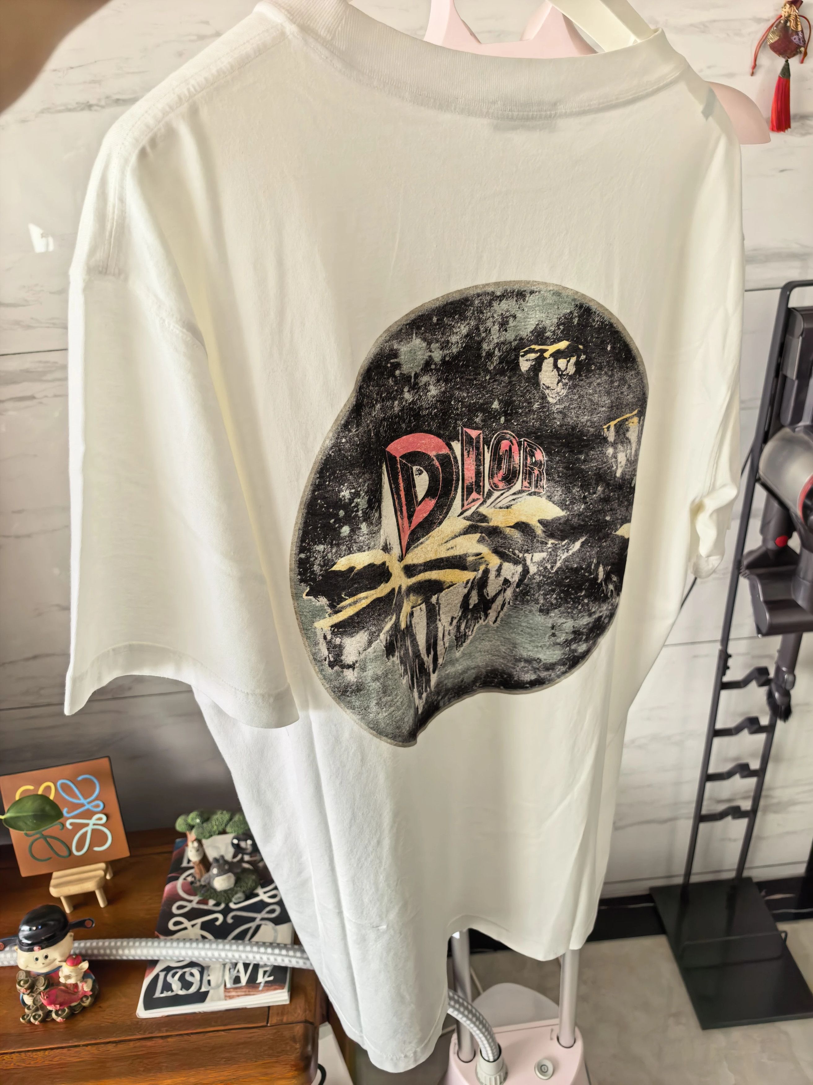 Dior Dior XL Printed Logo Short Sleeve Tee (Worn Once, Unwashed) Size US XL / EU 56 / 4 - 7 Thumbnail