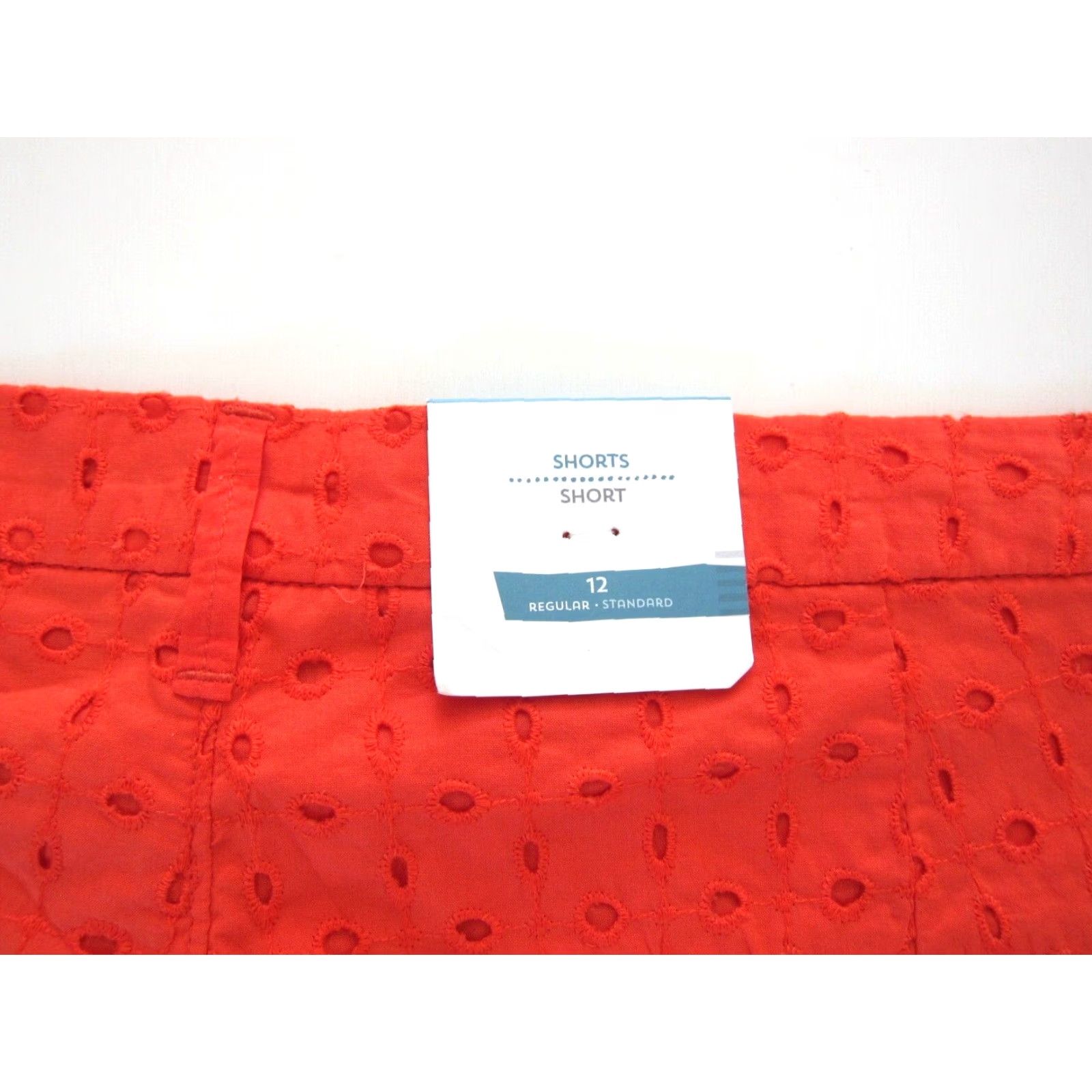 Old Navy NWT Old Navy Cotton Orange Embroidered Flat Front Pocket Standard Chino Short Women 12 Size 34" / US 12 / IT 48 - 4 Thumbnail