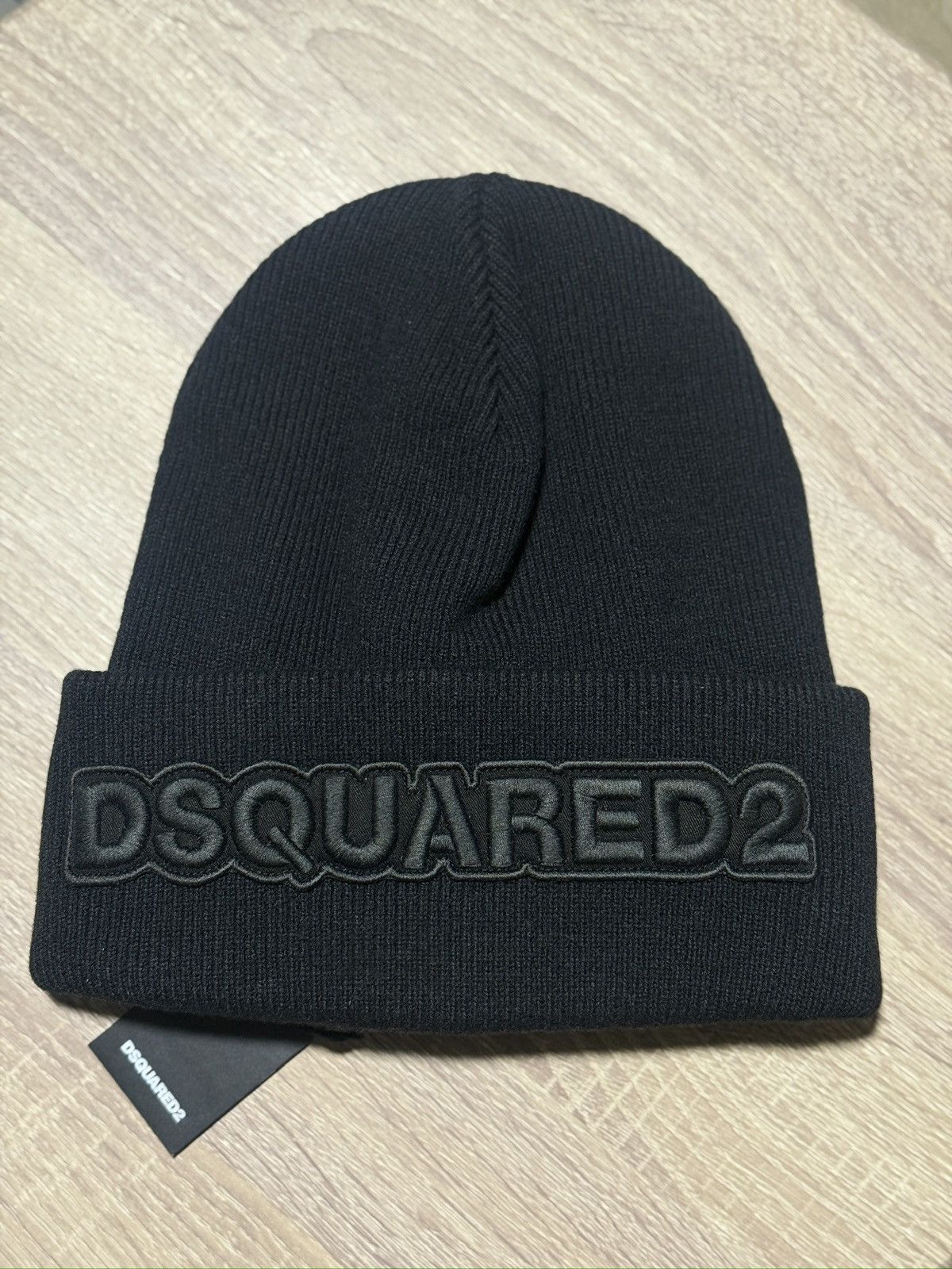 Dsquared2 Dsquared2 Black Wool Hat With Embroidered Logo Size ONE SIZE - 9 Thumbnail