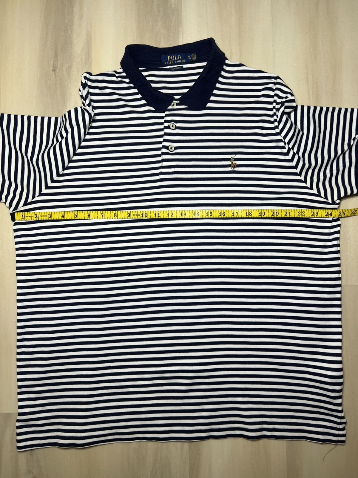 Polo Ralph Lauren Polo Ralph Lauren Polo Shirt Mens Sz XL Blue Striped Preppy Size US XL / EU 56 / 4 - 6 Thumbnail