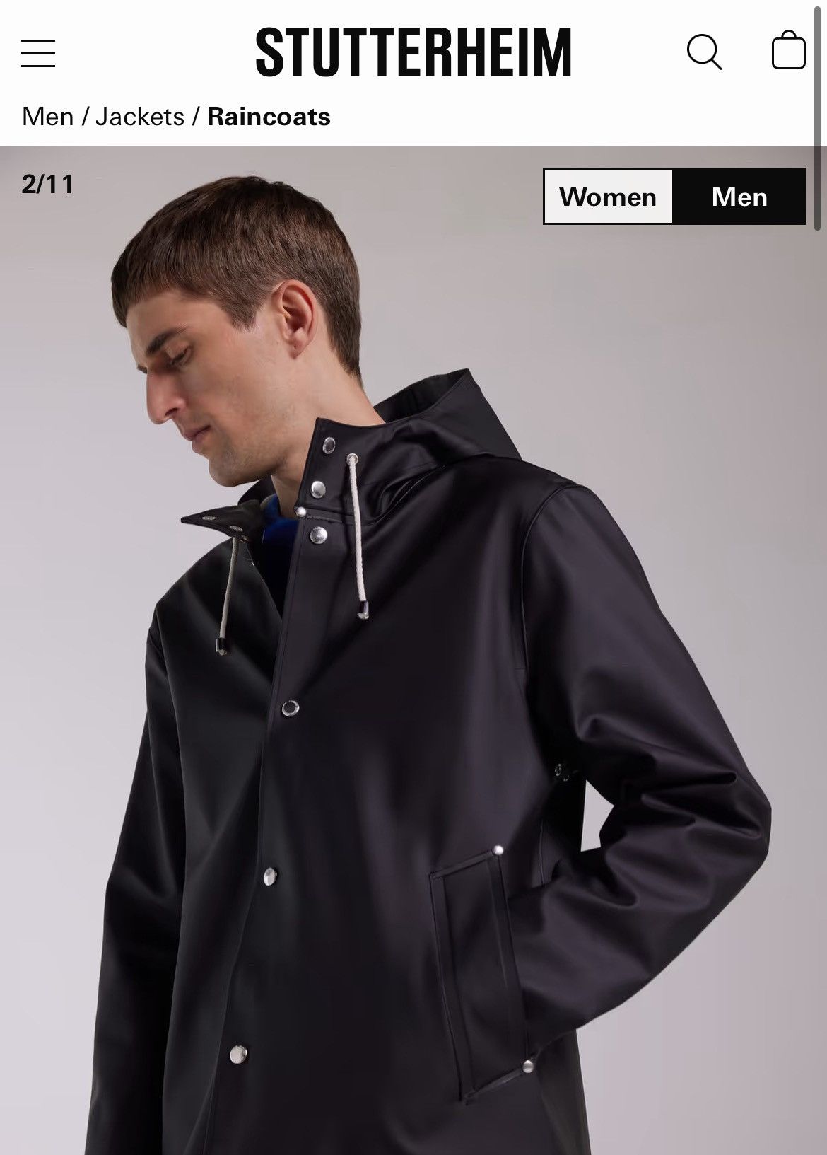 Stutterheim Stutterheim Stockholm Raincoat Size US M / EU 48-50 / 2 - 2 Thumbnail