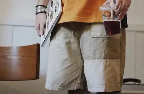 Jean × Other 20SS Indigo Union Japan Khaki Patchwork Shorts Size US 32 / EU 48 - 2 Thumbnail